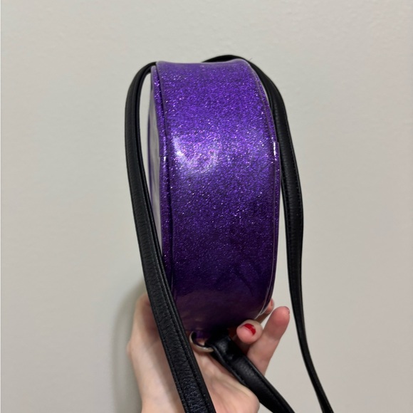 Purple and Black Small Love Pain and Stitches Pumpkin Bag - Picture 5 of 8